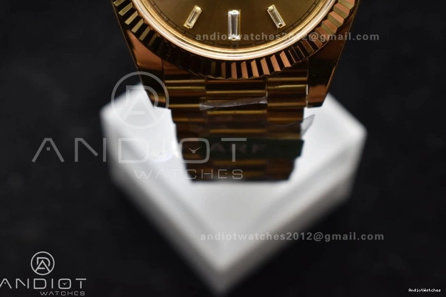 ARF 1:1 228238 YG Gold Bracelet Sustainable Date Best Edition Day Weight) 40 President Dial 654 VR3255 Crystal On (Gain 1001